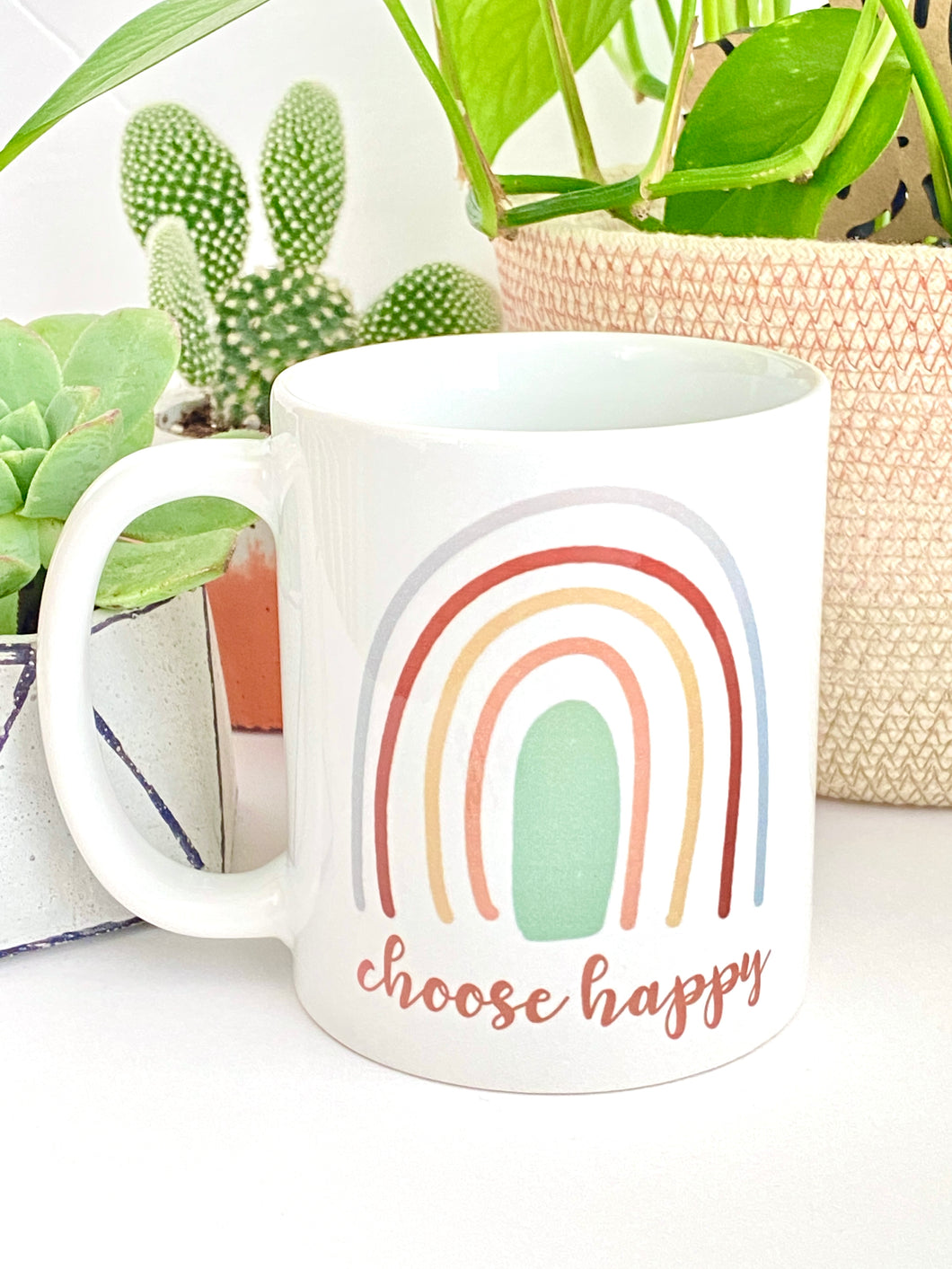 Ceramic Coffee Tea Mug Cup - Choose Happy