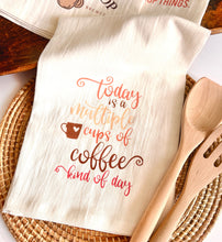 Load image into Gallery viewer, Handmade Cotton Kitchen Towel Coffee