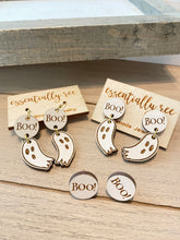 Load image into Gallery viewer, &quot;Boo&quot; Ghost Halloween Earrings(Small)