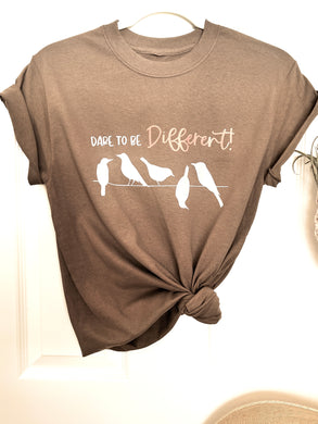 “Dare to be different” 100% Cotton Printed T-Shirt